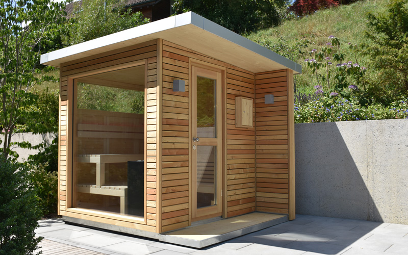 Aussensauna Saunavergnugen Im Garten Indviduell Auf Mass