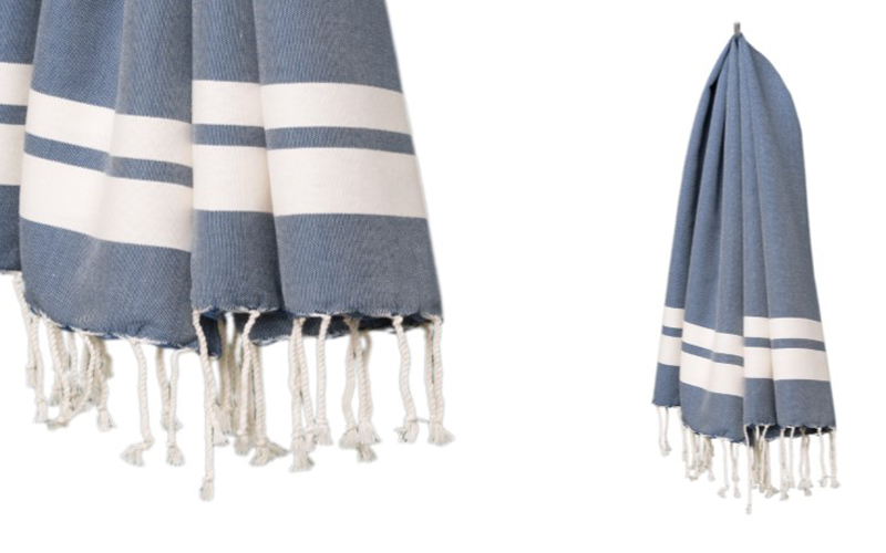 Fouta Saunatuch - 200 x 100 cm - Dunkelblau