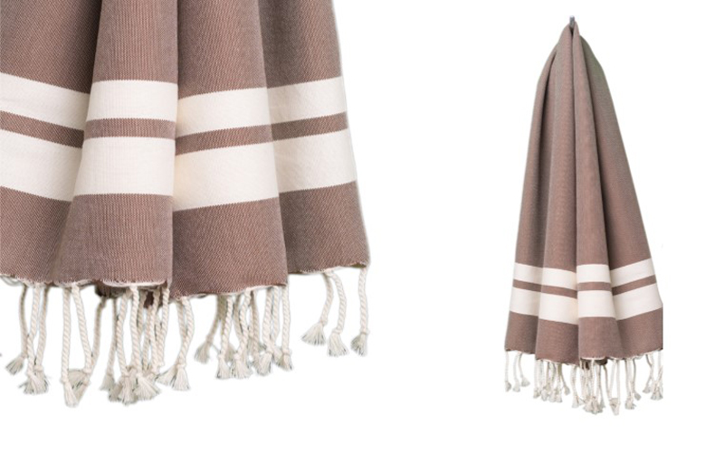 Fouta Saunatuch - 200 x 100 cm - Kastanienbraun