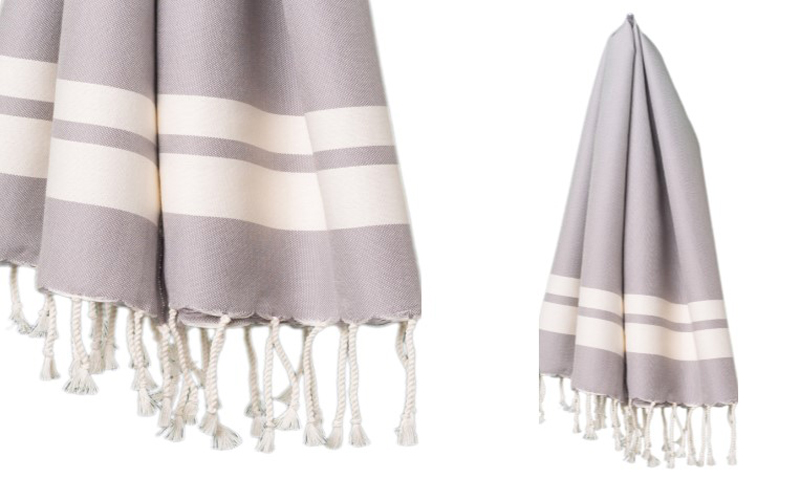 Fouta Saunatuch - 200 x 100 cm - Silbergrau