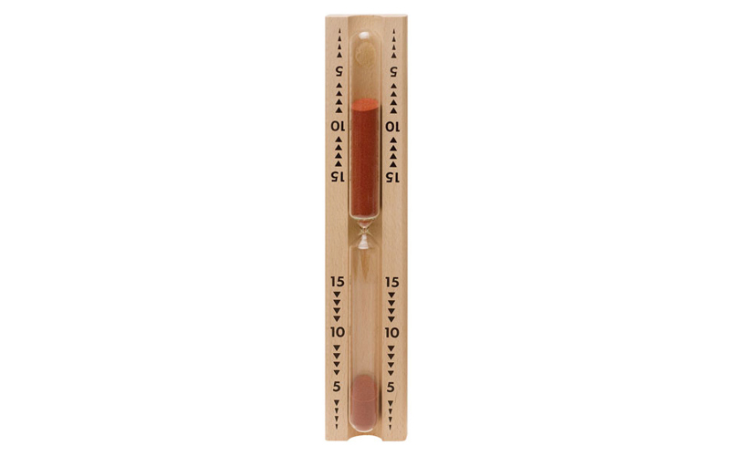 Sanduhr - Sandfarbe rot, 15 Minuten