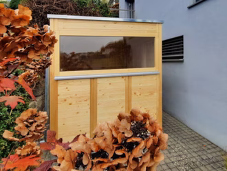 aussensauna-in massivholz-nordische-fichte-farblos-lasiert